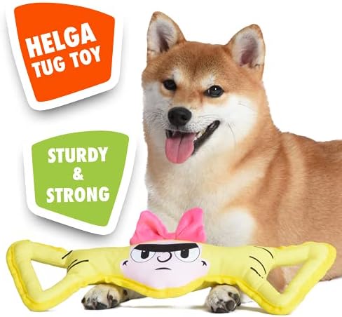 ניקלודיאון לחיות מחמד היי ארנולד הלגה אוקספורד משיכה צעצוע של כלב קטיפה | צעצוע של כלבים בגודל 15 אינץ